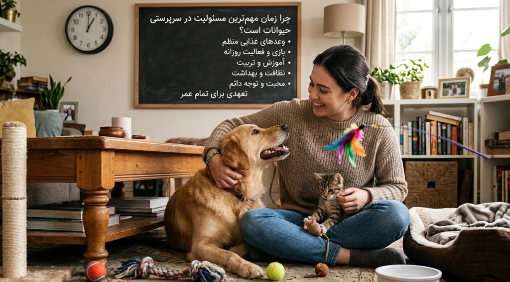 آیا وقت کافی برای سرپرستی حیوان خانگی در طول روز دارید؟